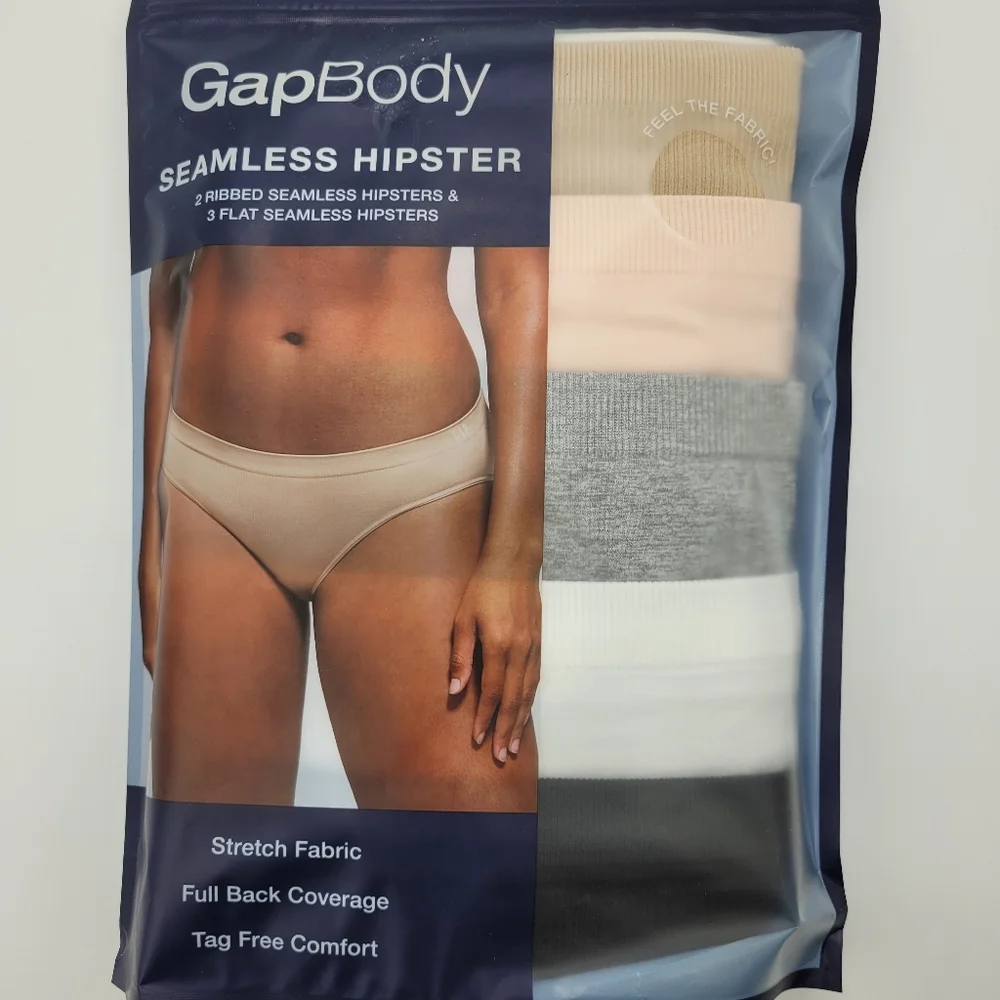 Gap Body Panties Seamless Hipster Underwear 5 Pair Pack Size XXL NEW